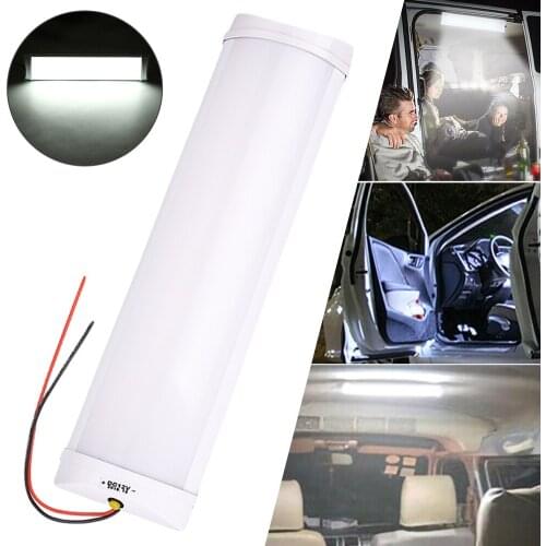 12V LED Car Interior Lights Bar White Light Tube Dome Lights Indoor Ceiling Light Car Lamps for RV Camper Trailer Motorhome Van