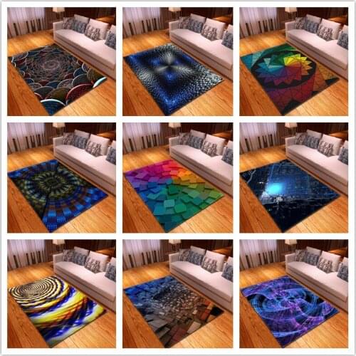3D Creative Stereo Series Pattern Carpets For Living Room Bedroom Area Rugs And Carpets Moderna Alfombras Sala La For Para Home