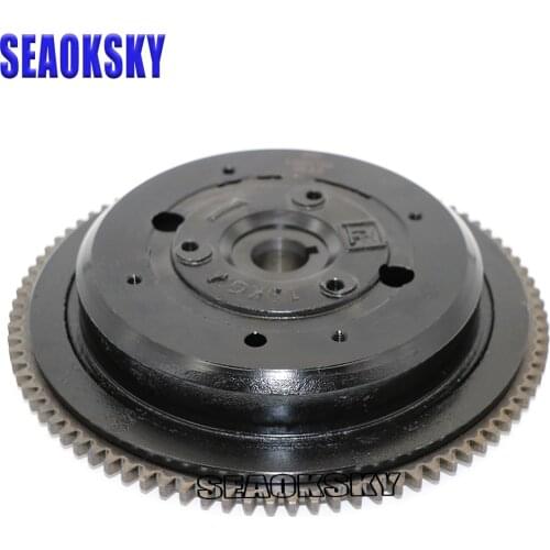 66T-85550 Electrical Start Flywheel for Yamaha Outboard Motor 2 Stroke E40X 40XMH 66T-85550-10