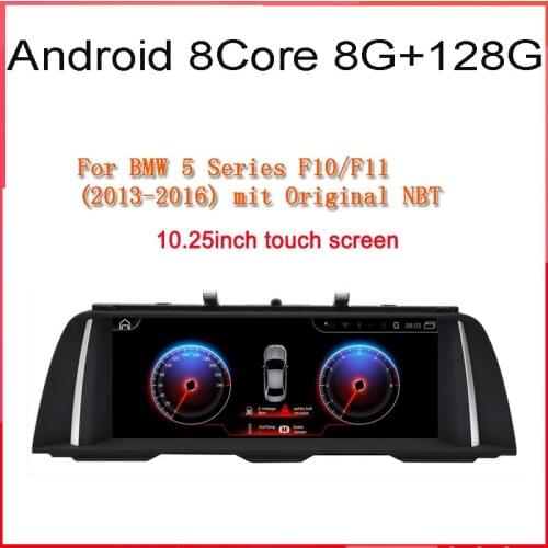 8core 8+128G 10.25 inch Android10 Car radio for BMW 5 Series F10 F11 2013-2016 CIC NBT Car dvd Multimedia Player stereo Carplay