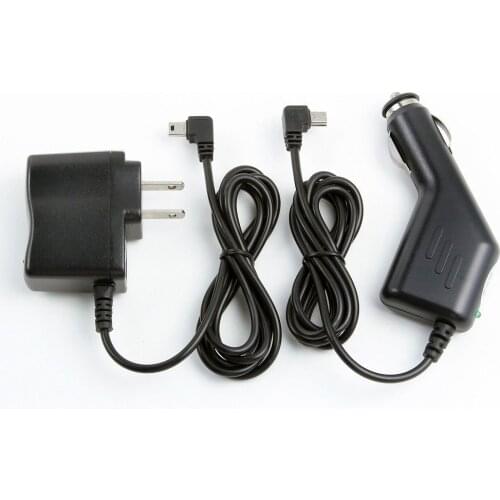 Car Charger+AC Power Adapter For Garmin GPS Nuvi 50 LM/T 55 LM/T 65 LM/T 66 LM/T
