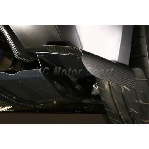 Car Accessories Carbon Fiber VS Style Rear Diffuser Addon Fit For 2008-2010 Impreza GRB STI Rear Diffuser Side Fin