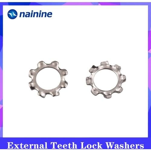 [M2.5-M20] 304 Stainless Steel Washer External Teeth Lock Washers DIN6797A