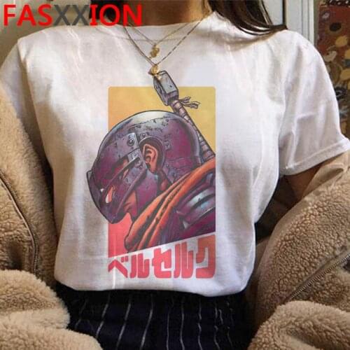 Berserk Guts summer top clothes men graphic tees plus size ulzzang couple clothes harajuku kawaii t shirt