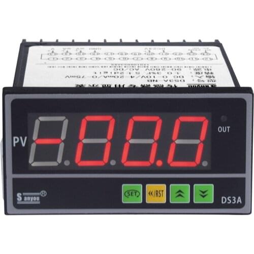 Resistance Ruler Digital Display Meter Special Display Meter for Sensor SHDS3A-NΩ NB IB RB