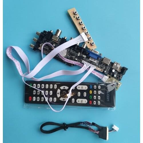 Kit For LTN140AT07-H01/K02/L01/T01/U07/W01 1366*768 DVB 40Pin Controller board panel LVDS VGA USB AV TV 3663 LCD HDMI-compatible
