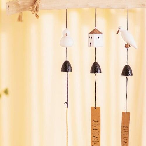 YBOX creative lovely Japanese style wood windchime bells for home decoration Garden Windchime Gift