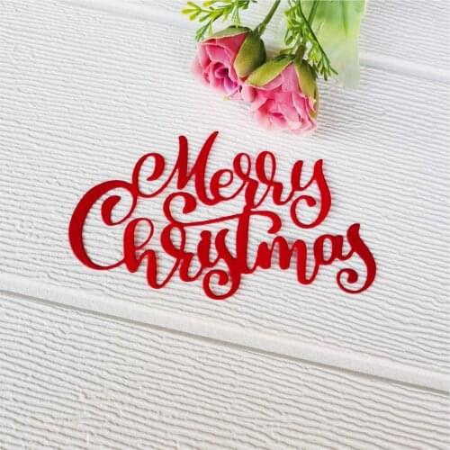New Design Merry Christmas Metal Cutting Dies Scrapbooking Embossing Folder Stencil Template Album Decor Card New Arrival 2021