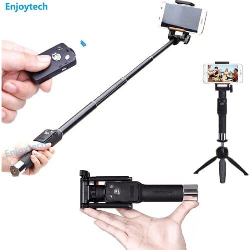 Mini Bluetooth Selfie Stick With Mini Tripod 16.5-69.5CM Extendable Monopod For Huawei Samsung Iphone 6 6s 7 Smartphone