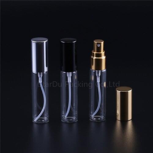 240pcs 10ml Refillable Mini Perfume Spray Bottle Aluminum Spray Atomizer Portable Travel Cosmetic Container Perfume Bottle