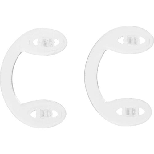 D08E 2Pcs/Lot U Style Silicone Conjoined Eyeglass Soft Nose Pads For Kids Children