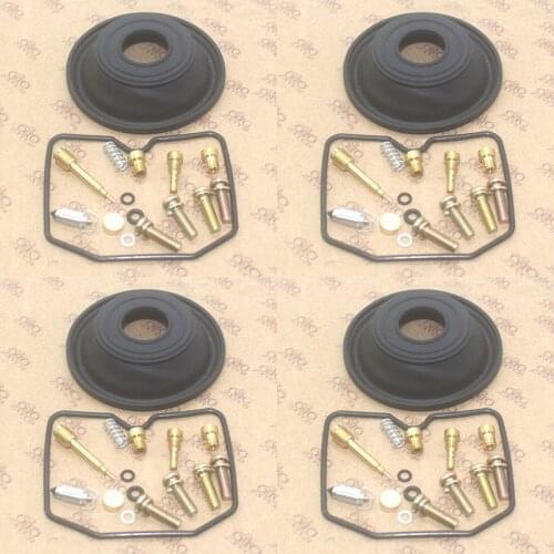 4SET for Ninja 600R ZX600C 1988-1997 ZX 600 ZX600 C Motorcycle carburetor repair kit plunger diaphragm rubber