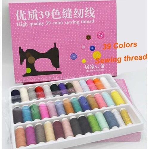 24-39 Colors Sewing Thread Polyester Thread Set Strong And Durable Sewing Threads Needlework For Hand Machines