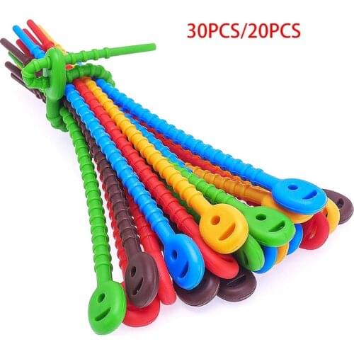 Silicone Cable Ties,Durable Zip Ties, Bag Seal Clips, Cable Straps, Bread Ties, Rubber Twist Ties for Home Office