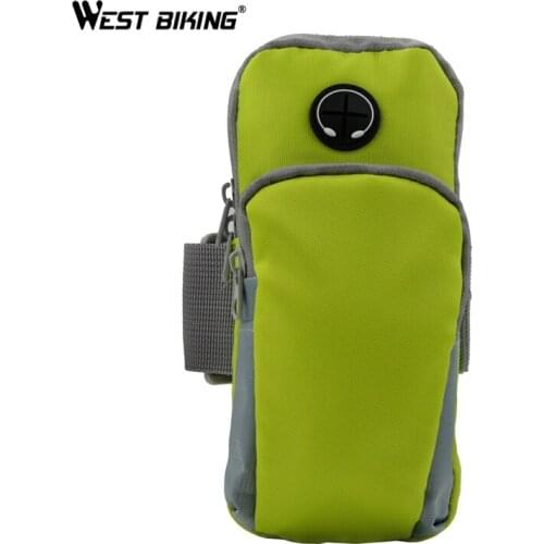 WEST BIKING Bicycle Bag Mini Sport Bag Cycling Running Gym Workout Mobile Phone Arm Bag Arm Band Outdoor Pouch for Women and Men