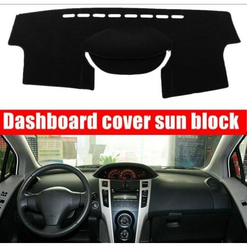 For Toyota Vitz / Yaris Hatchback 2006 - 2011 Car Inner Auto Dashboard Cover Dashmat Pad Carpet Sun Shade Dash Board Cover Fit