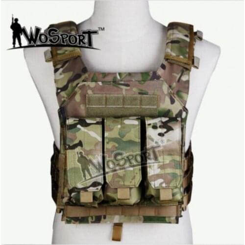WoSporT Tactical Molle System Triple Bag Magazine Pouch for JPC Tactical Vest