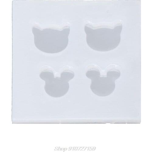 Jewelry Mold Silicone Round Oval Square Shape DIY Stud Earring Epoxy Resin Mold D16 20 Dropshipping