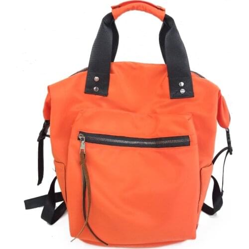 Backpack female Harajuku casual sports street shooting travel bag nylon waterproof lightweight bag male larg capacity Korean