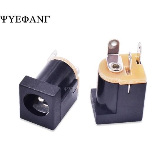 10PCS/Lot Vertical DC-012 Power Socket DC012 DC Socket 5.5-2.1MM 180 Degree
