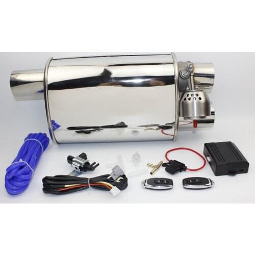 2.5" Exhaust System Stainless Steel Electric Exhaust CutOut Valve With Electronic Remote Control Switch Muffler exhaust pipe