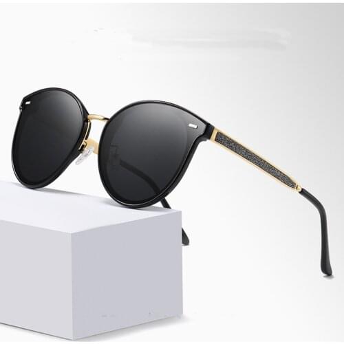2020 Luxury Polarized sunglasses unisex sunglasses double anti-reflex driving car sunglasses Retro designe frame sunglasses UV