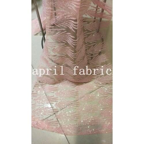 5 yards 145cm width pink spark sweet net mesh sequin glitter lace shining hand print for party/sawing/wedding /veil,send by dhl