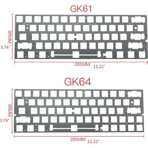 Aluminum Plate Positioning Board Plate-mounted Stabilizers For GH60 GK61 GK64 P9YA