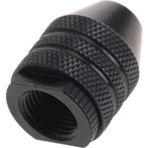 M8*0.75 Short Tail Quick Change Multi Keyless Chuck For Dremel Rotary Tools 0.3-3.2mm Drill Bit Chucks Adapter Converter