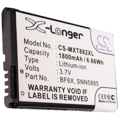Cameron sino 1800mah battery for MOTOROLA Domino + Droid 3 Milestone 3 MT870 Spice XT XT531 XT860 4G XT862 XT882 XT883 BF6X