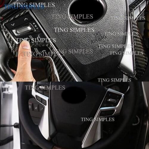 2pcs Car Steering Wheel Panel Decoration Cover Trim Fit for Toyota Alphard VELLFIRE 2015-2018 Left Hand Driver Side abs chrome