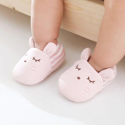 0-2 Years Toddler Baby Animal Cotton Bear Floor Shoes Newborn Infant Cartoon Funny Short Sock Autumn Girls Boys Anti-Slip Socks