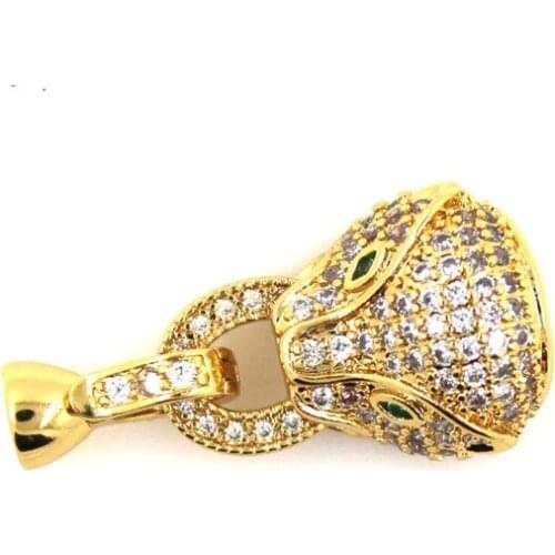 DIY accessories 14K Gold Filling micro set key necklace bracelet chain buckle decorative clasp new wholesale