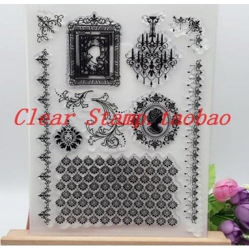 DIY Scrapbooking Albums Stamp Scrapbook Album PDA Seal Transparent DIY Retro Leas Seal Lamps Stamp Clear Stamps Timbres Clair