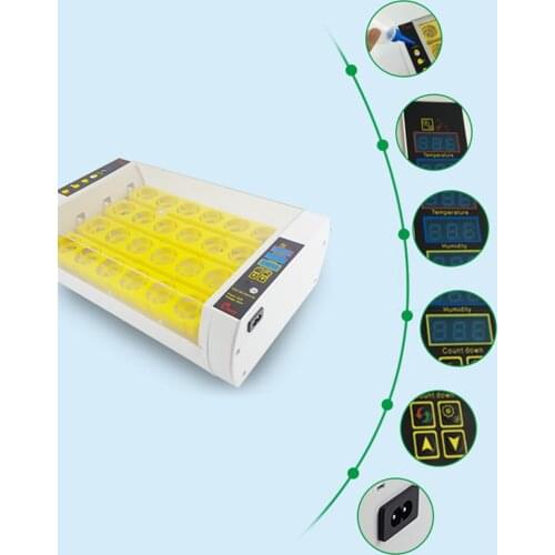 Farm Hatchery Incubator Brooder Machine 24 Egg Hatchers Goose Chicken Automatic Eggs Incubator Bird Quail Brooder