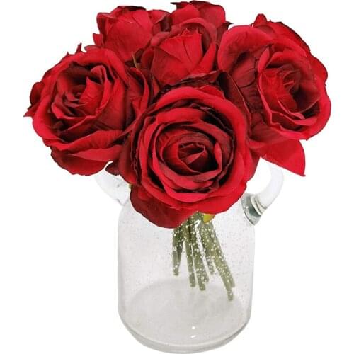 Artificial Rose Flowers 9 Heads Silk Roses Artificial Flores