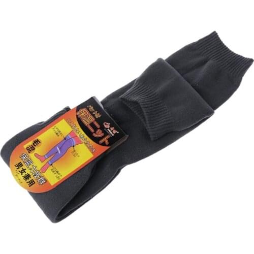 1 Pair Womens Mens Cashmere Wool Knee Warmers Leg Warm Thigh High Socks Legging E56D