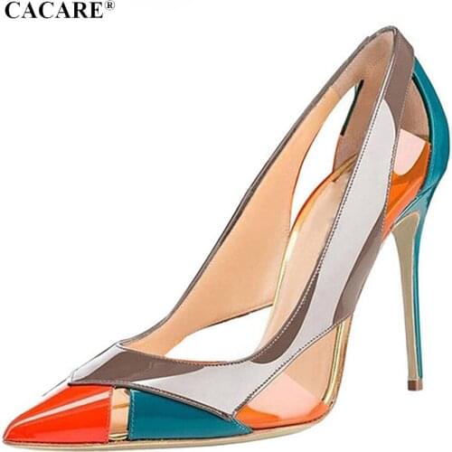 Classic High Heel Pumps 2020 High Heel Shoes Sexy Extreme High Heels Ladies Pumps Shoes Multi-Choices F2204 PU Size 35-47