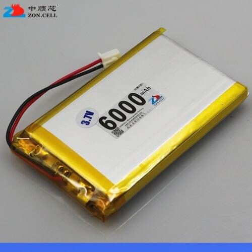 Shipping in core 3.7V 6000mAh 4066125 polymer lithium battery backup power supply of mobile charging treasure Rechargeable Li-io