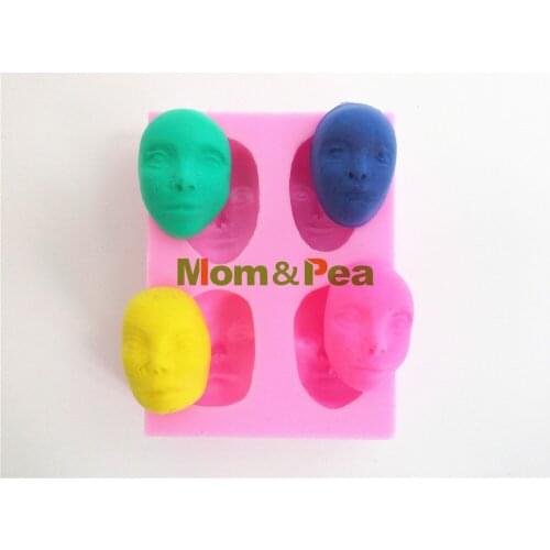 Mom&Pea 0362 Free Shipping 4-Faces Silicone Soap Mold Cake Decoration Fondant Cake 3D Mold Food Grade Silicone Mould