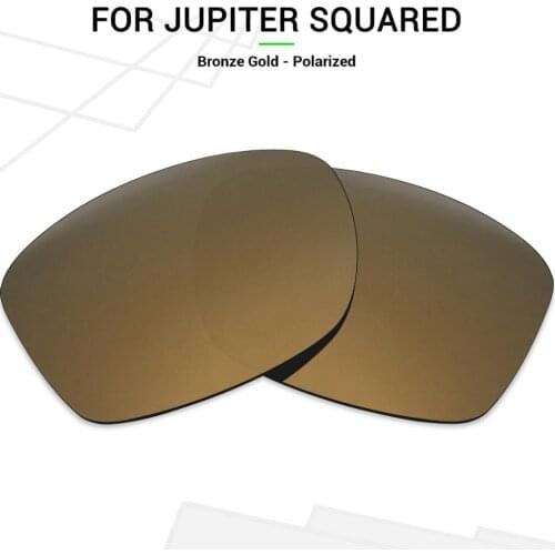 Mryok POLARIZED Replacement Lenses for-Oakley Jupiter Squared Sunglasses Bronze Gold