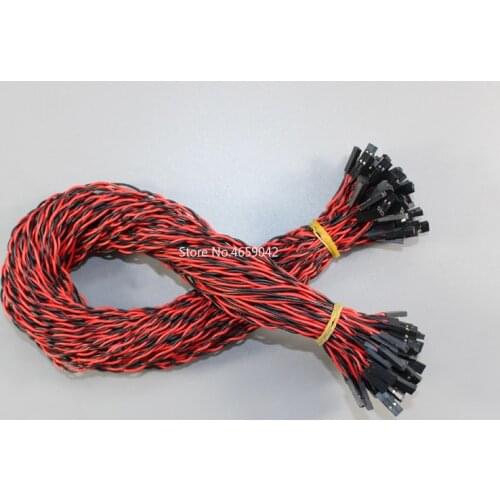 5PCS 2Pin 2P F/F Jumper Wire 300mm 30cm Female to Female Dupont Twisted pair Cable