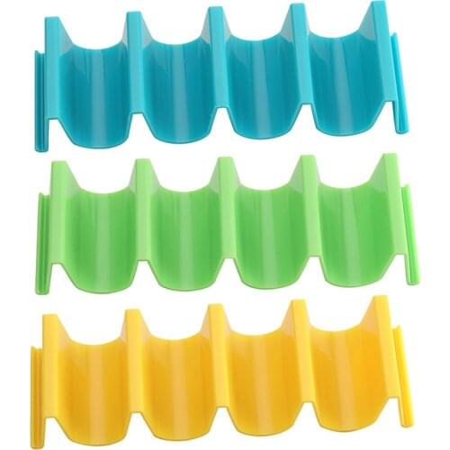 Wave Shape Tray Holder Tortilla Pancake Shelf Holder Stand Each Truck Pallet Mexican Roll Rack Taco Cake Racks For Cafes