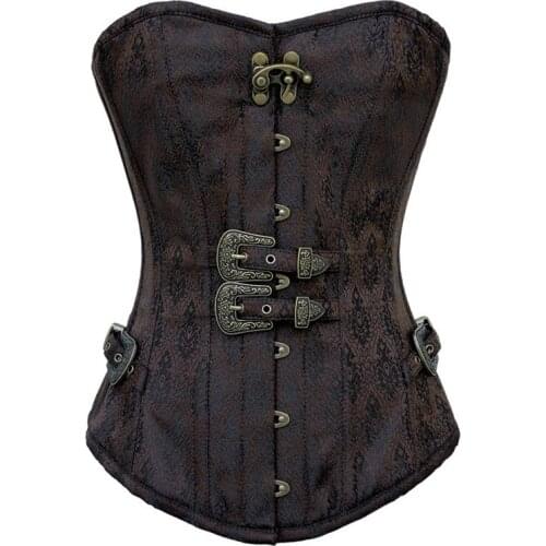 Sexy Gothic Lingerie Bustiers Classic Strong Goth Steampunk Bondage Top Punk Corsets Embroidered Short Waist Trainer Corset