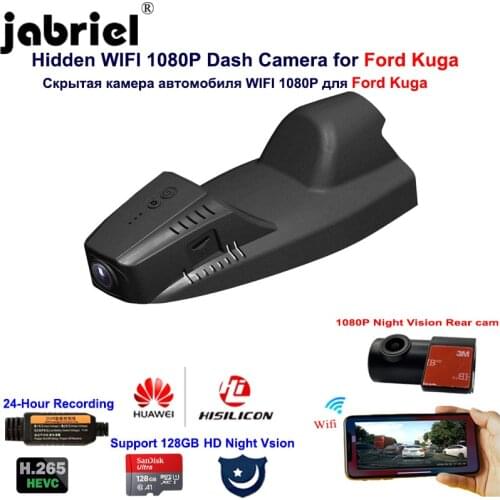 Hidden 1080P Wifi Night Vision Dash Cam Car DVR Camera for Ford Kuga Escape 2008 2009 2010 2013 2014 2015 2016 2017 2018 2019