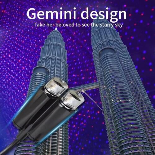 Led Car Foot Ambient Light With USB RGB Auto Interior Decorative Atmosphere Lights 360 degree manual adjustment