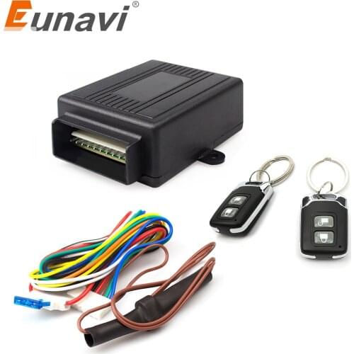 Eunavi universal 12V New Universal Car Auto Remote Central Kit Door Lock Locking Vehicle Keyless Entry System hot selling