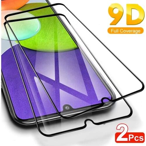 10PCS Protective Glass for Samsung Galaxy A22 A52 A32 A72 5G A12 A02 A02S Screen Protector Cover Case for Sansung A22