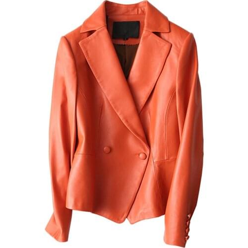 Real Leather Jacket Spring Autumn Jacket Women Genuine Sheepskin Coat Female Korean Blazers Short Jackets ZJZ1702 MY2032