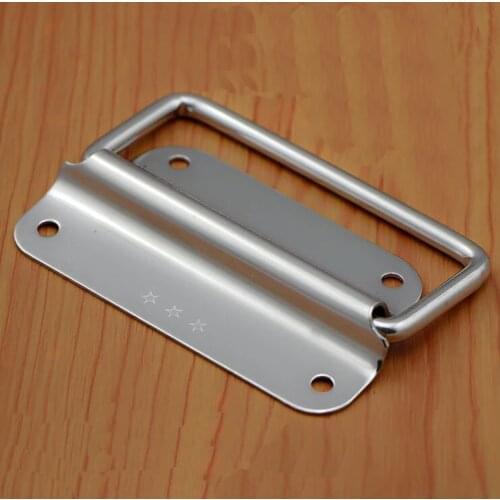 1pcs 304 Stainless Steel Folding Pull Handle for Cabine Kitchen Drawer Door 50/75/100mm Handle Diameter 6mm